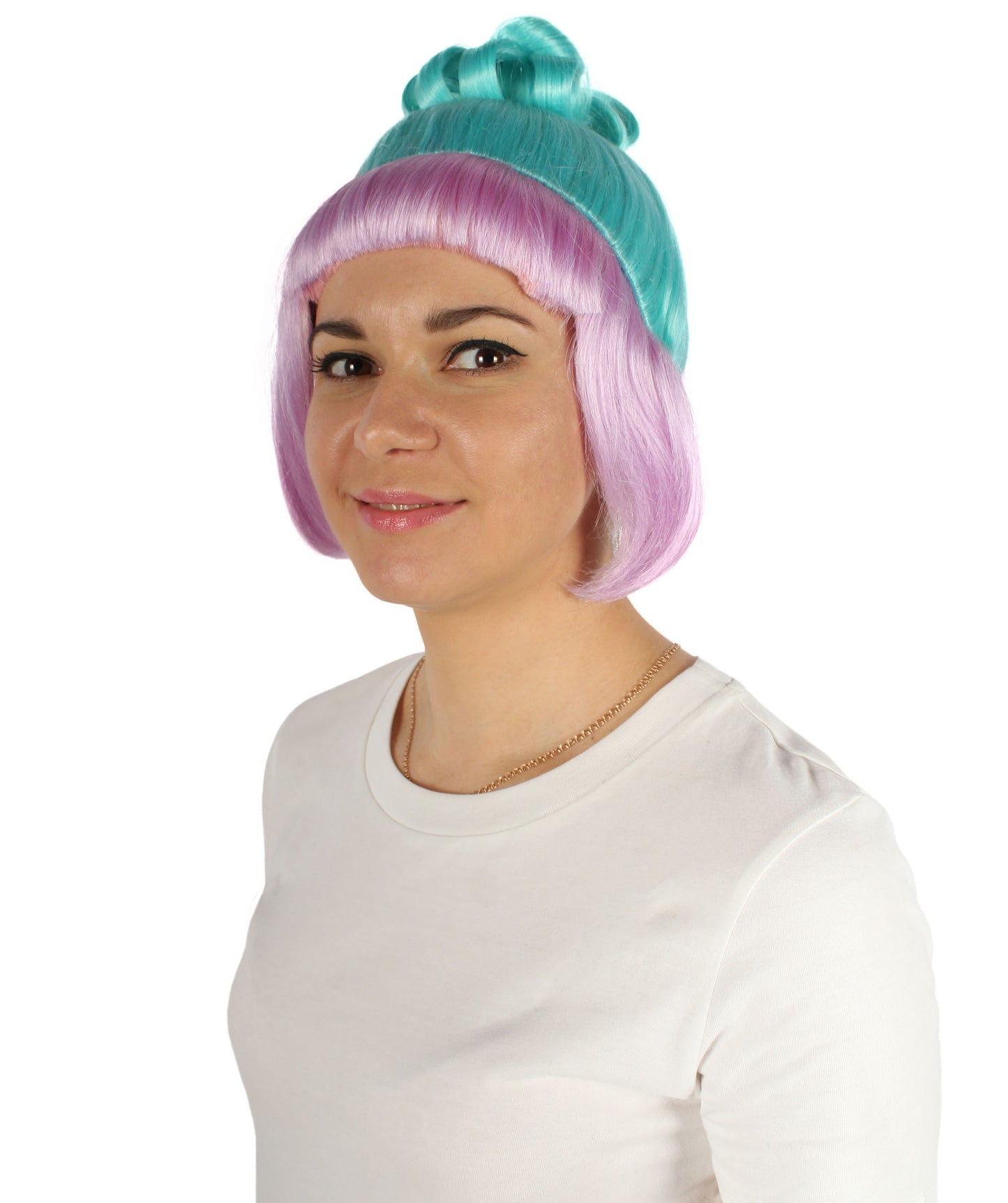 HPO  Women's Halloween Animated Lucy Updo Wig | Multiple Color Options