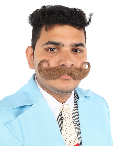 Men's Imperial Twisted Mustache | Multiple Colors