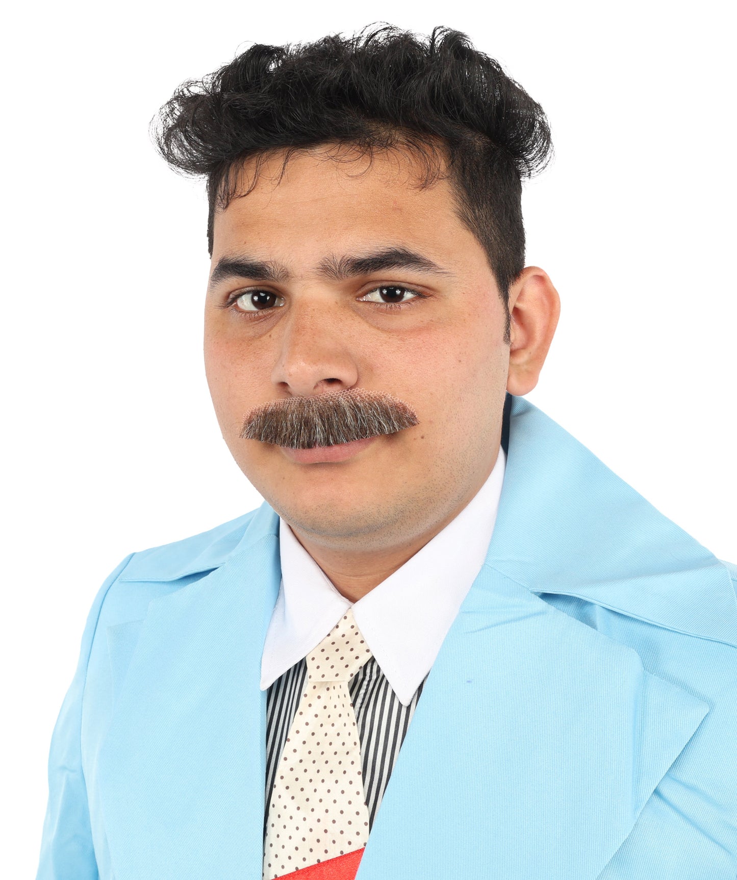 Men's Human Hair Moustache | Facial Hair Multiple Colours Option | HPO
