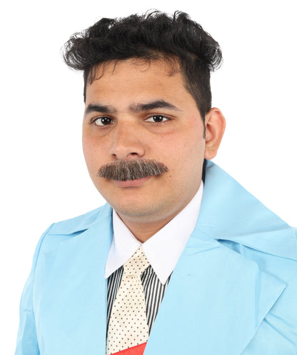 Men's Human Hair Moustache | Facial Hair Multiple Colours Option | HPO