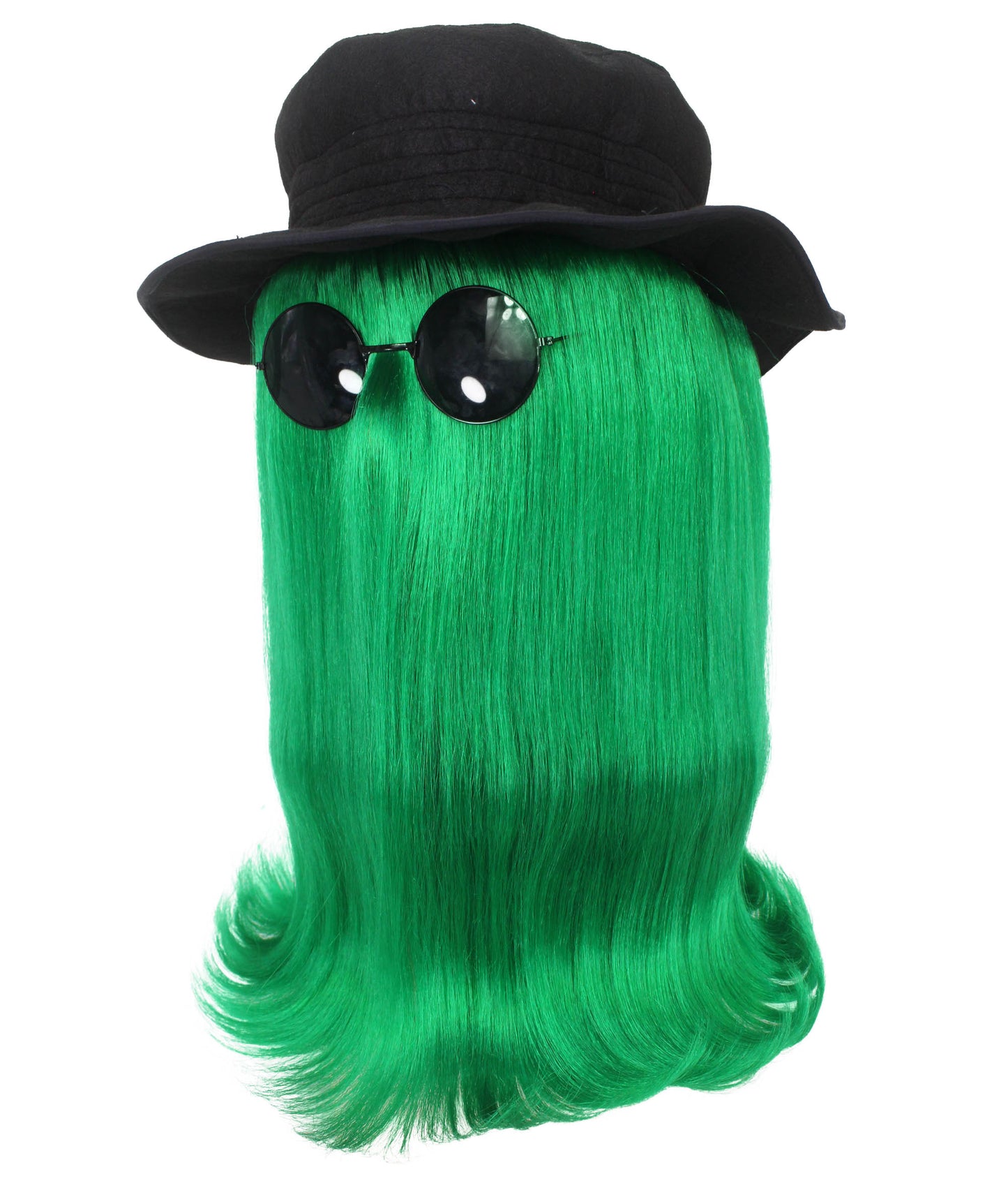 Green Straight Creature Wig