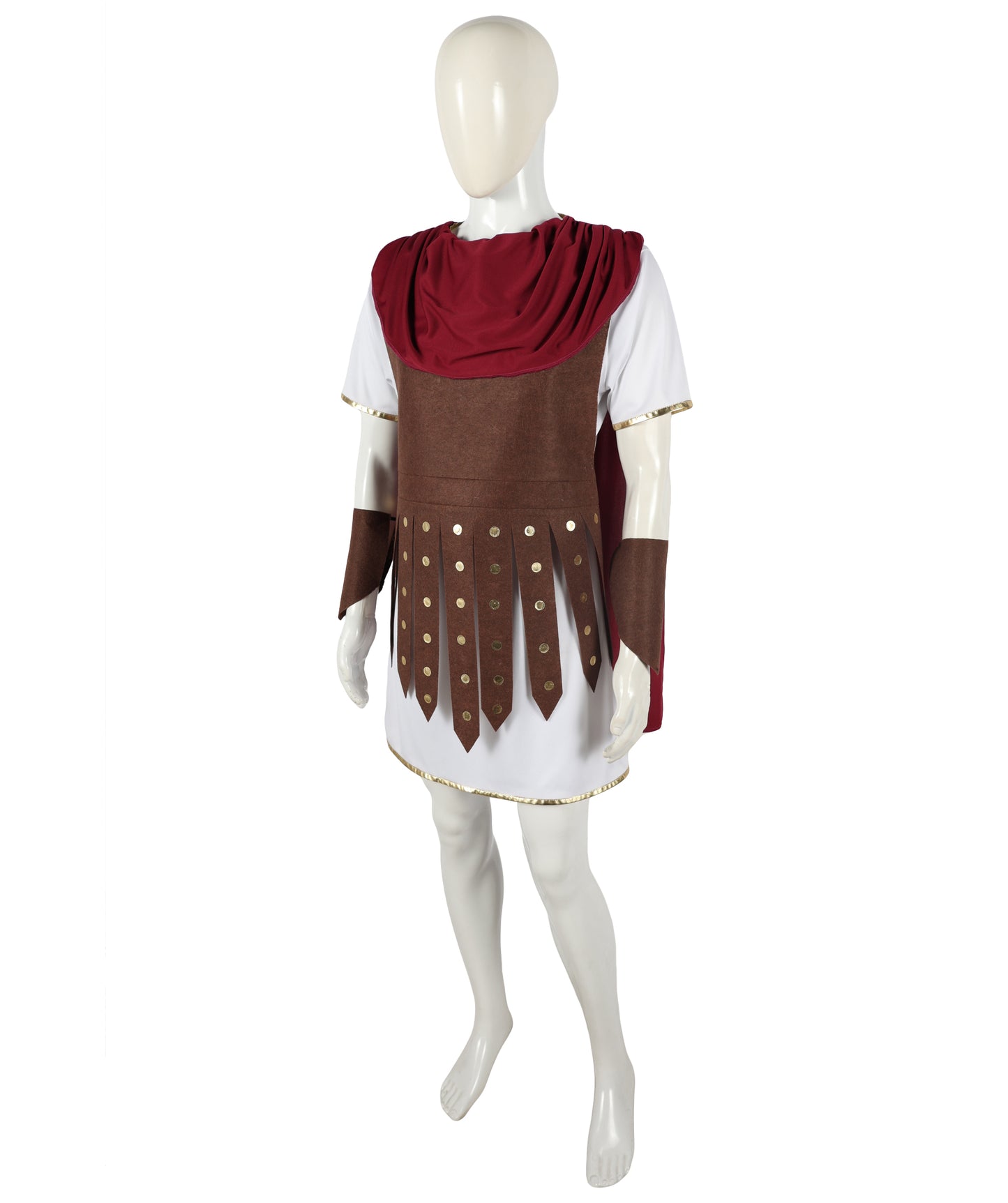 HPO Men's Roman Gladiator Viking Multiple Costume | Suitable for Halloween | Synthetic Fabric