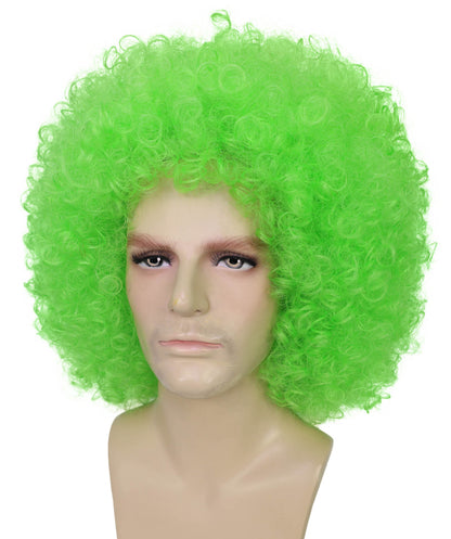 Men’s Big Curly Afro Wig | Bold Hair for Halloween, Themed Parties | Multiple Color Options