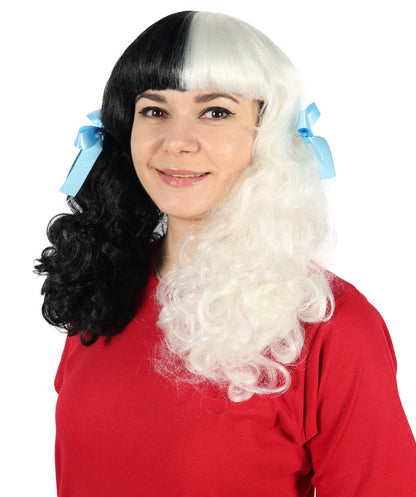 Multiple color option Wig / Blue Ribbons | Premium Breathable Capless Cap
