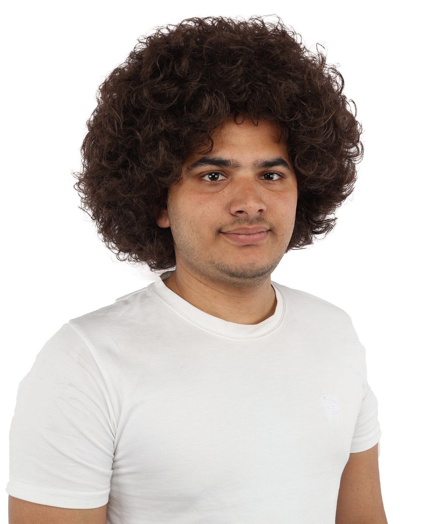 HPO Men's Soft Curly Afro Wig with Multiple Color Options | Flame-Retardant Synthetic Fiber | Perfect for Halloween, Cosplay and Themed Parties