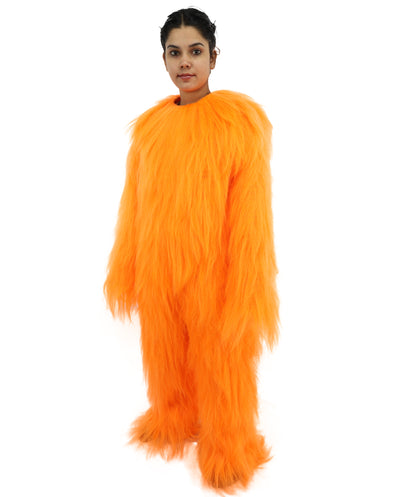 HPO Teen Extreme Hairy Person Costume Bundle & Mask Set - Full-Body Hair Suit Extra-Long Costume Wig for Halloween, Cosplay & Parties - Multiple Color Options