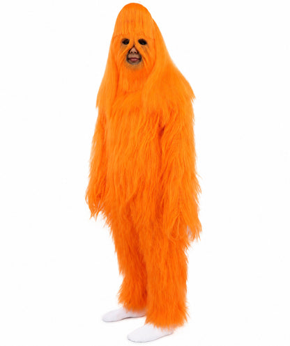 HPO Teen Extreme Hairy Person Costume Bundle & Mask Set - Full-Body Hair Suit Extra-Long Costume Wig for Halloween, Cosplay & Parties - Multiple Color Options