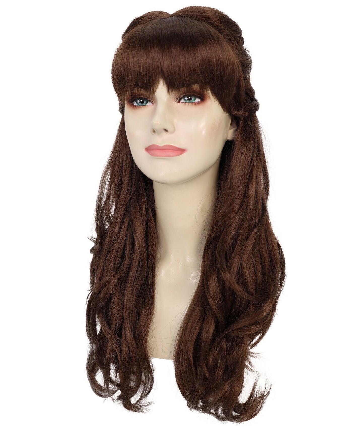 HPO Women's Curly Long Length Trendy Keepsake Multiple Color Options Wig