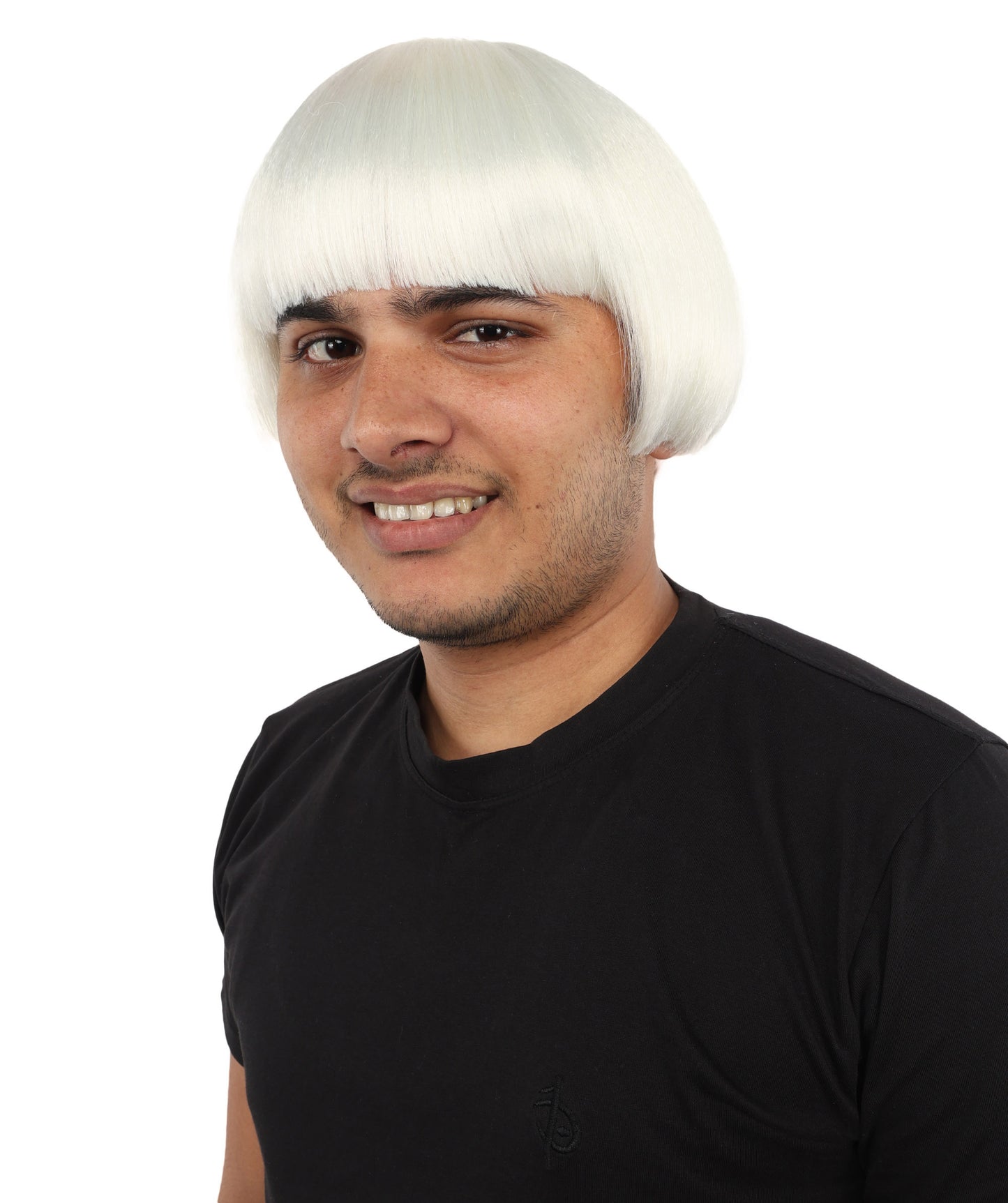 Adult Men’s Earfquake-Inspired Retro Blue Suit Costume & Multiple Bob Wig Bundle | Included sunglass | Bold Retro Look for Cosplay & Costume Events