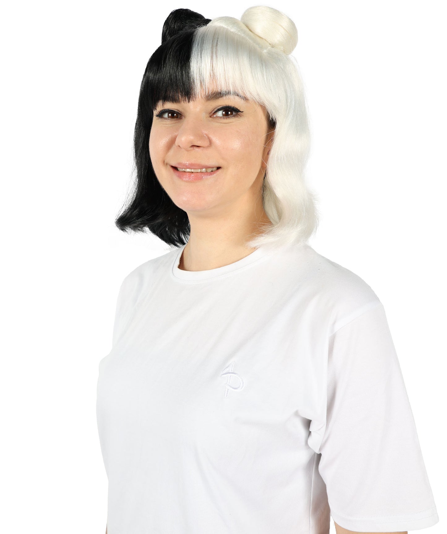 HPO Space Buns | Women's Multiple Straight Shoulder Length Trendy Space Buns Wig