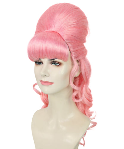 HPO Women's Class 60's Brown Half Updo Wig with Ponytail | Halloween  Wig | Flame-retardant Synthetic Fiber