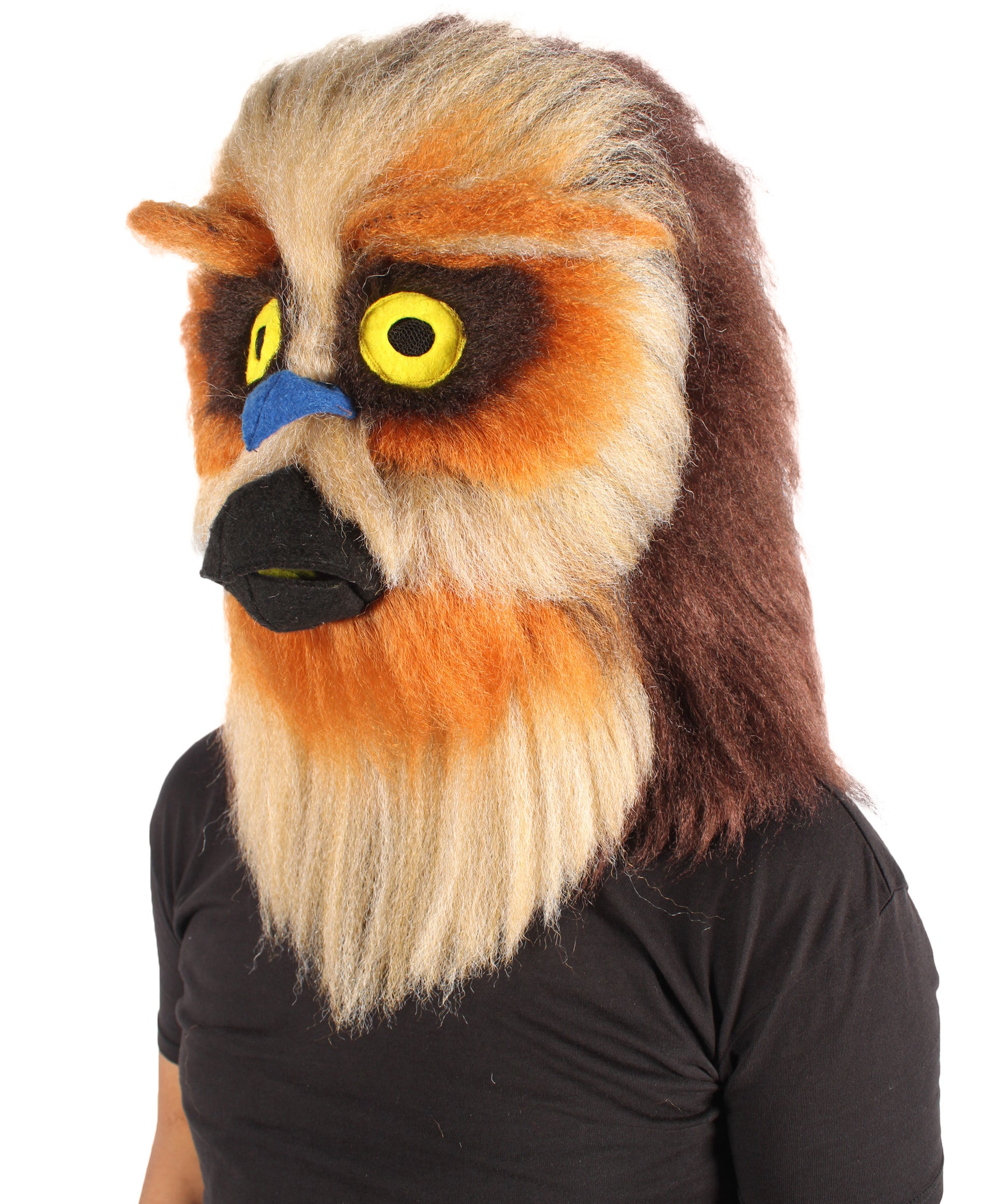 Unisex Eurasian Eagle Owl Furry Bird Mask