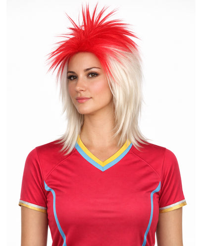 Japanese Flag Patriotic Sports,80's Mullet Wig | Premium Breathable Capless Cap