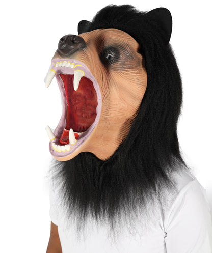 HPO Unisex Fur Animal Multiple Costume, Mask and Bundle – Complete Animal Fur Costume Set for Halloween or Themed Parties – Includes Detailed Fur Animal Outfit and Accessories–Comfortable