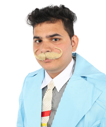 Men's Watson Synthetic Hair Moustache | Facial Hair Multiple Colour Options | HPO