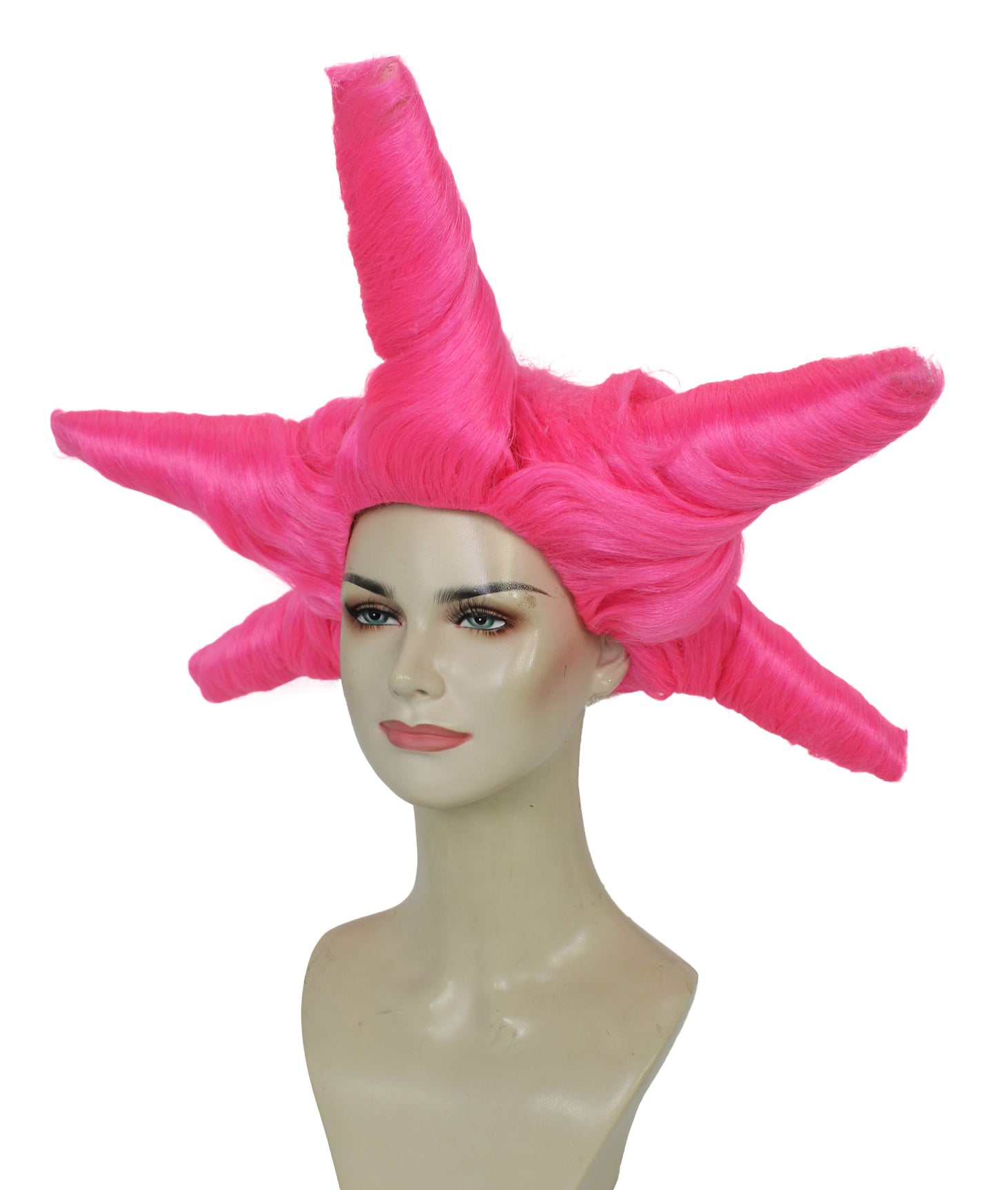 HPO Women's Dramatic Star Shaped Drag Wig I Multiple Color Options I Flame-retardant Synthetic Fiber