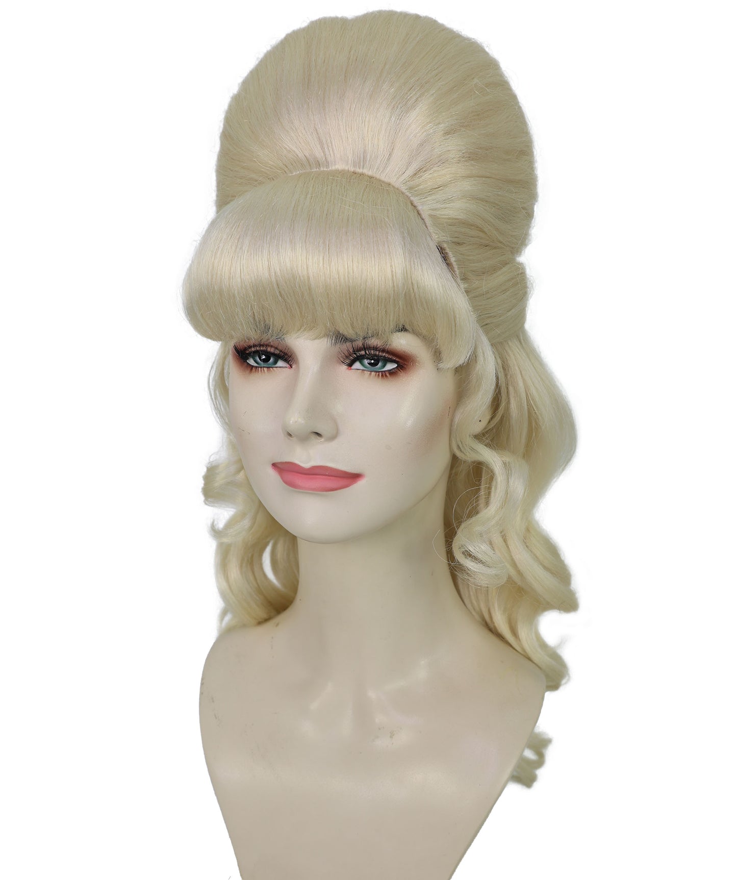 HPO Women's Class 60's Brown Half Updo Wig with Ponytail | Halloween  Wig | Flame-retardant Synthetic Fiber