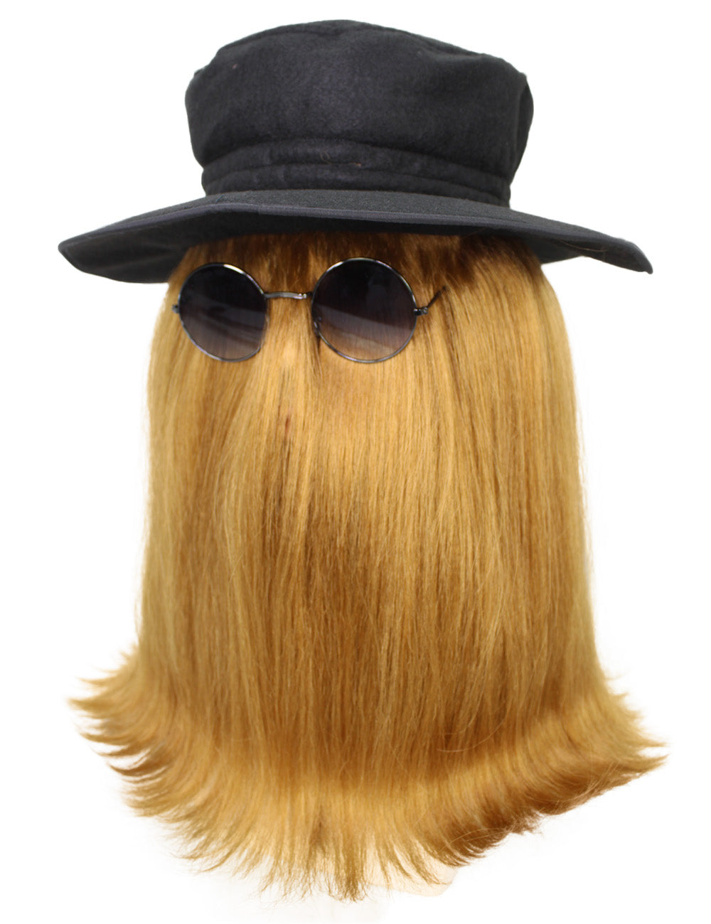 Men's Shoulder Length Straight Creature Wig | Brown Fancy Halloween Wigs | Premium Breathable Capless Cap
