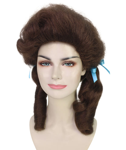 HPO Women’s Classic Elly May Clamped Multiple Wig With Two Blue Hair Ribbons