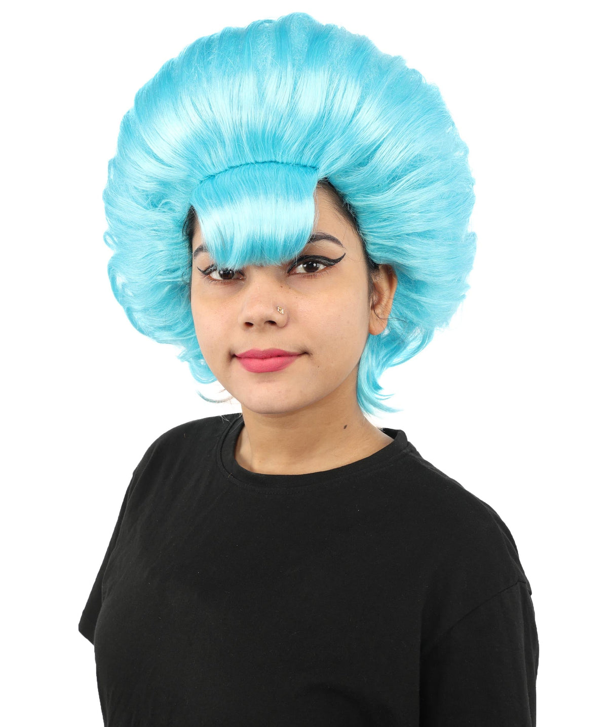 Women's Voluminous Retro Wig | Multiple Color Options, create of synthetic fiber, teased curly volume, breathable capless cap | Party, Halloween, theater, drag, performance, costume events