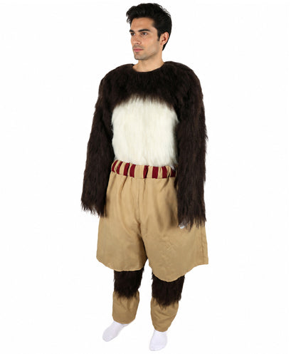 HPO Adult Furry Animated Character Multiple Panda Costume, Bundle & Mask Perfect for Halloween, Flame-retardant Synthetic Fabric