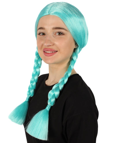 HPO Women's  Braided Gothic Wig | Multiple Color Collections TV Movie Wigs | Premium Breathable Capless Cap