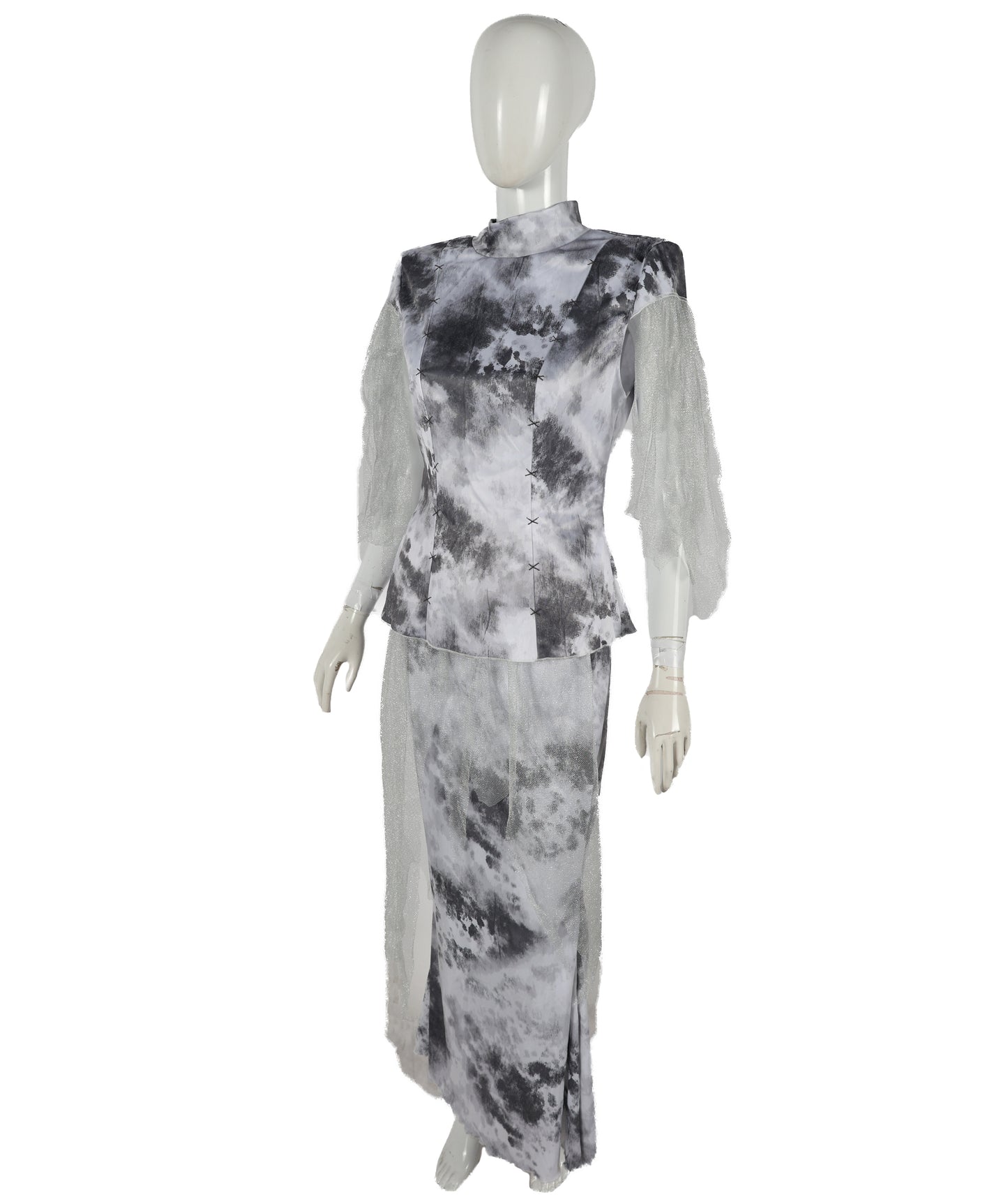 HPO Adult Women Traditional Chinese Long Satin Cheongsam Qipao Dress | Elegant Mandarin Collar with Floral Embroidery | Cultural Festival Performance & Wedding Outfit