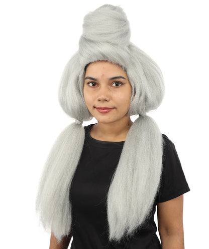 HPO Women’s High Volume Extra Long Yarn Twisted Bun Wig – Multiple Color Options | Bubble Ponytails Hairpiece with Capless Cap | Statement Headpiece for Halloween, Cosplay, Theater and Drag Looks