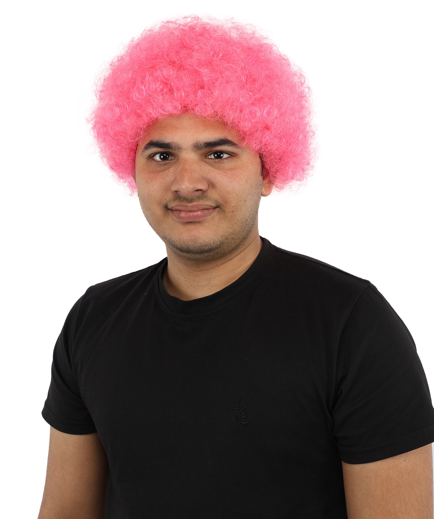 HPO Men's Afro Style Clown Wig with Standard Cap  | Flame-Retardant Synthetic Fiber | Ideal for Parties, Cosplay, and Themed Events