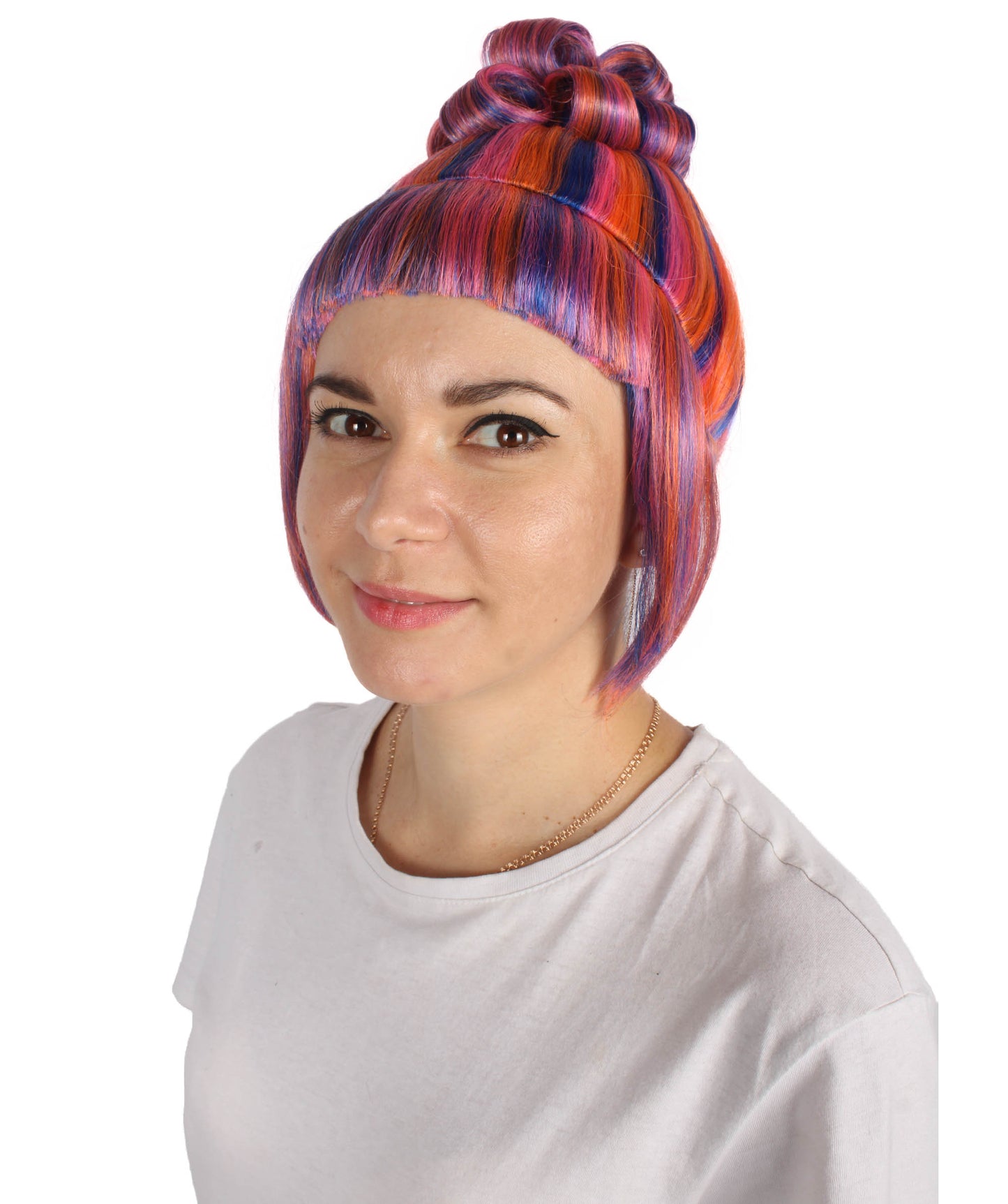 HPO  Women's Halloween Animated Lucy Updo Wig | Multiple Color Options