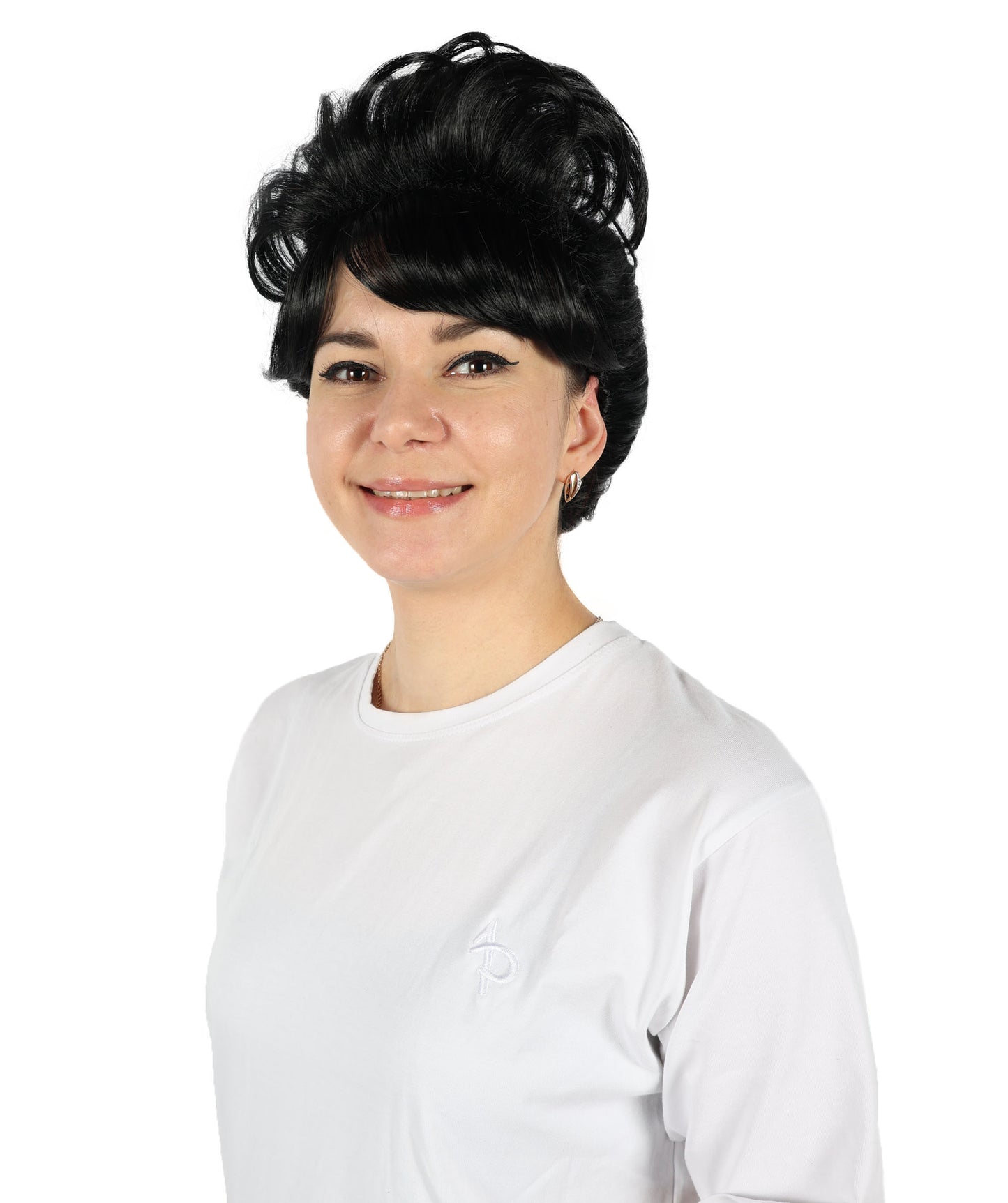 HPO Women's Bun Style 50s Housewife Multiple Wig | Halloween and Cosplay Wig | Flame-retardant Synthetic Fiber