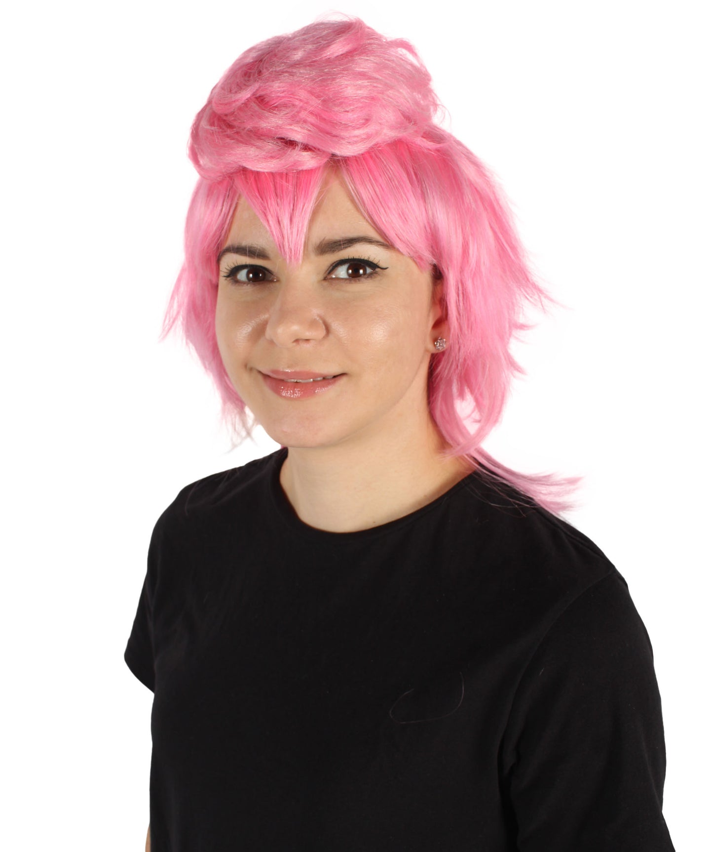 HPO Women's Anime Estranged Daughter Pink Wig | Perfect for Halloween | Flame-retardant Synthetic Fiber