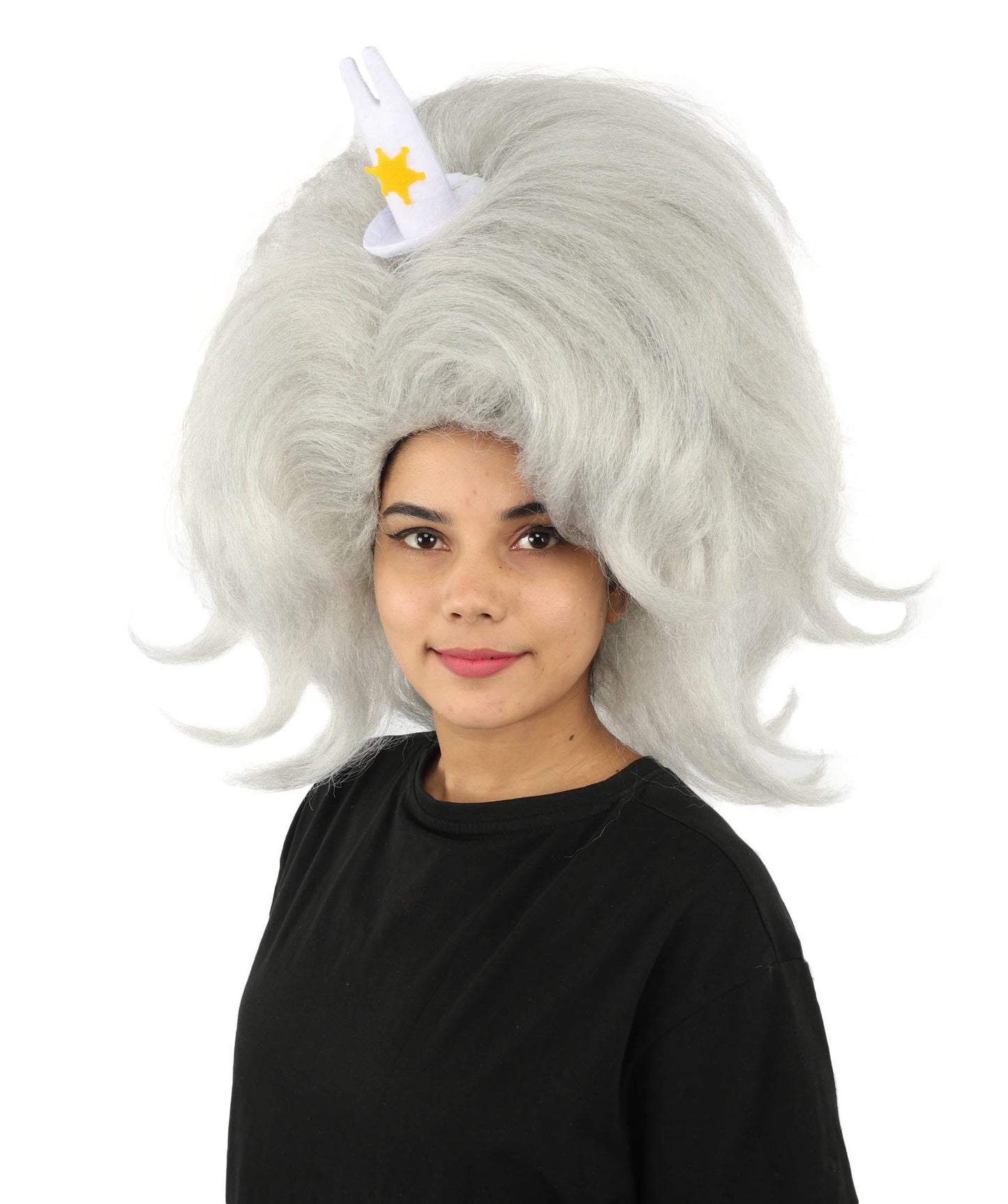 HPO Adult Women's Long Red Bob Wig | Straight Shoulder-Length Black Hair with Blunt Bangs, Included Accessory Set & Breathable Cap | Halloween, Anime Roleplay, Costume Party & Daily Wear