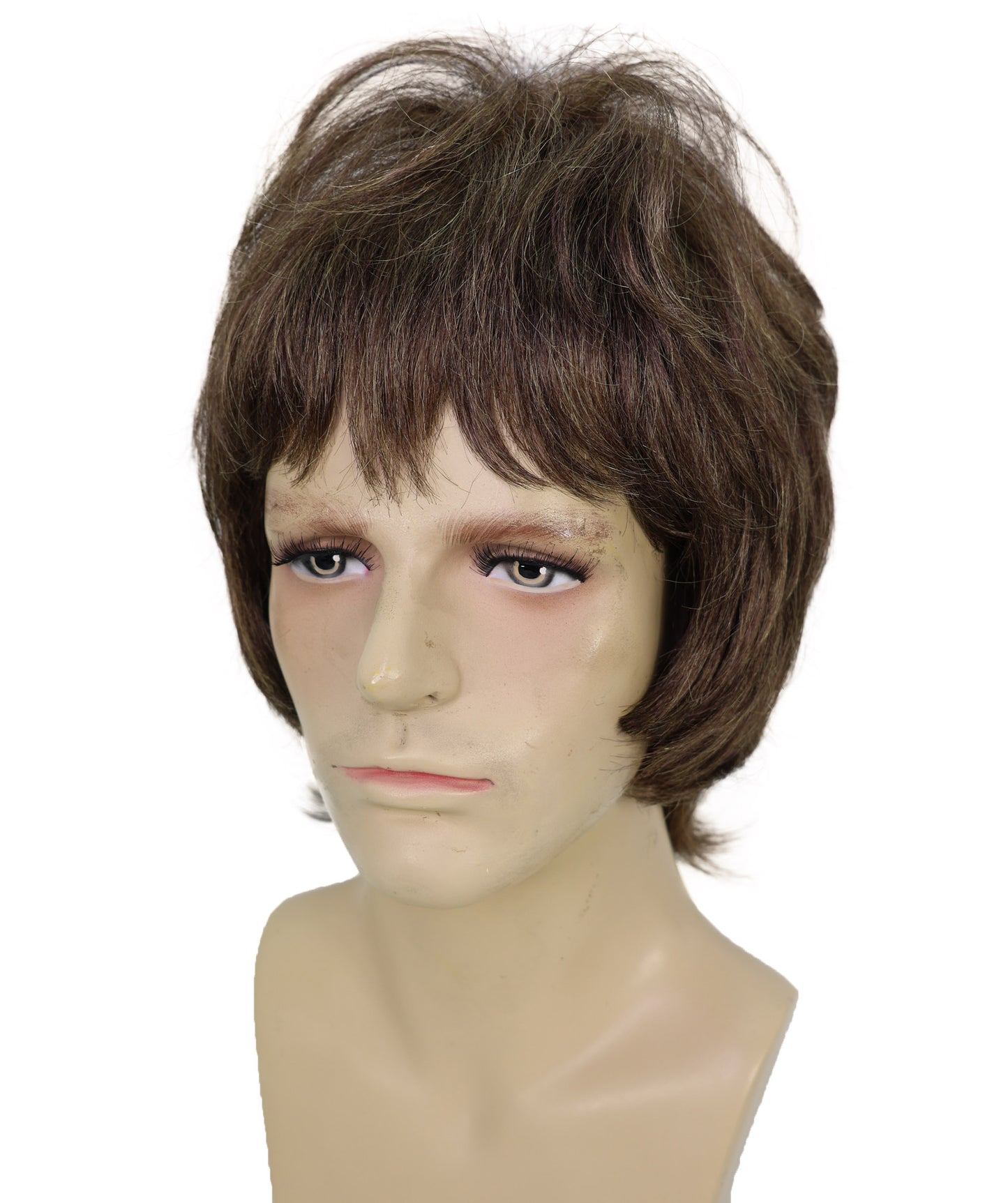 HPO Men's 80s 90s Rock Star Wig – Liam & Noel Gallagher Short Wavy Cosplay Wigs