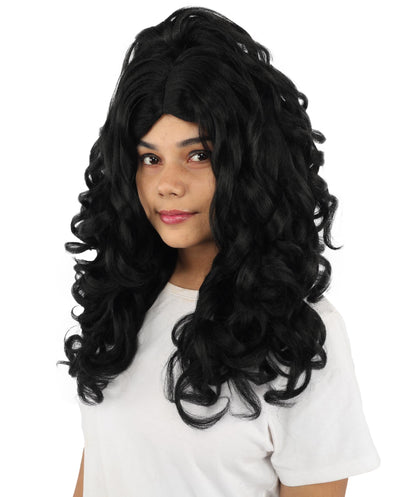 HPO Adult Long 20-Inch Curly Wig | Multiple Color Options | Ideal Cosplay, and Themed Parties | Soft, Natural-Looking, and Easy to Wear