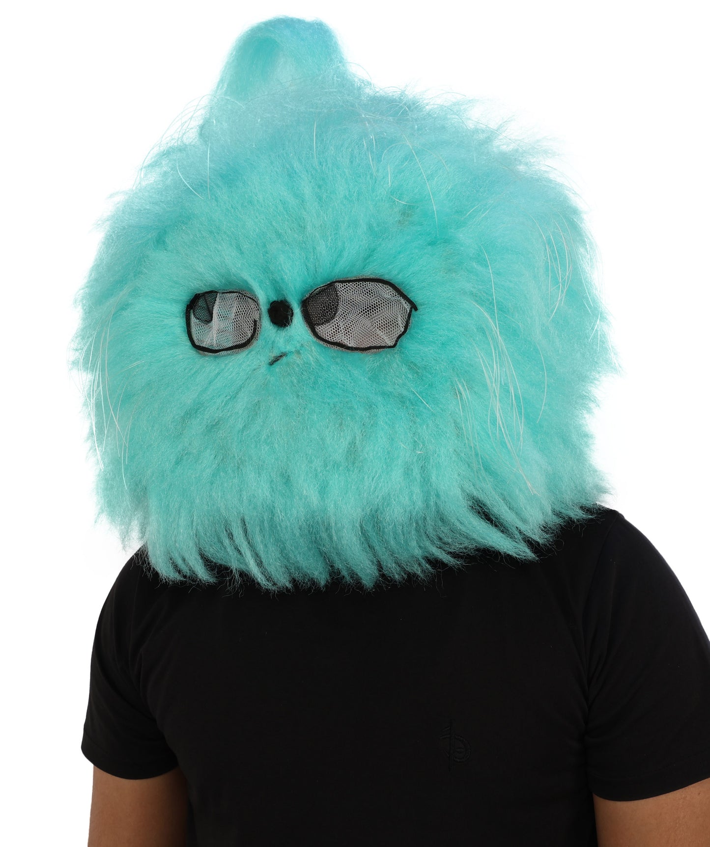 HPO Unisex Blue Furry Monster Costume, Mask and Bundle Set | Full Body Fur Costume with Matching Mask | Soft Plush Halloween Cosplay Outfit for Parties, Mascots & Performers