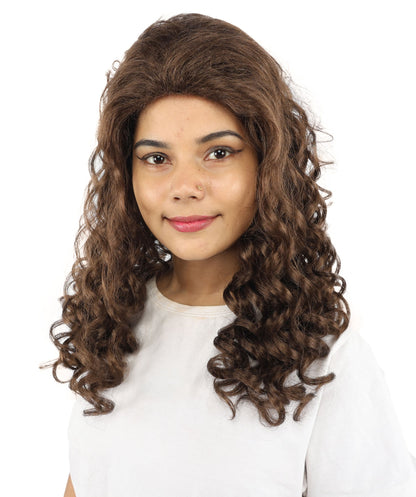HPO Adult Women’s 16-Inch Medium Wig with Soft Curls | Multiple Color Options | Ideal for Cosplay, and Themed Events | Elegant, Versatile Hairpiece for Various Looks