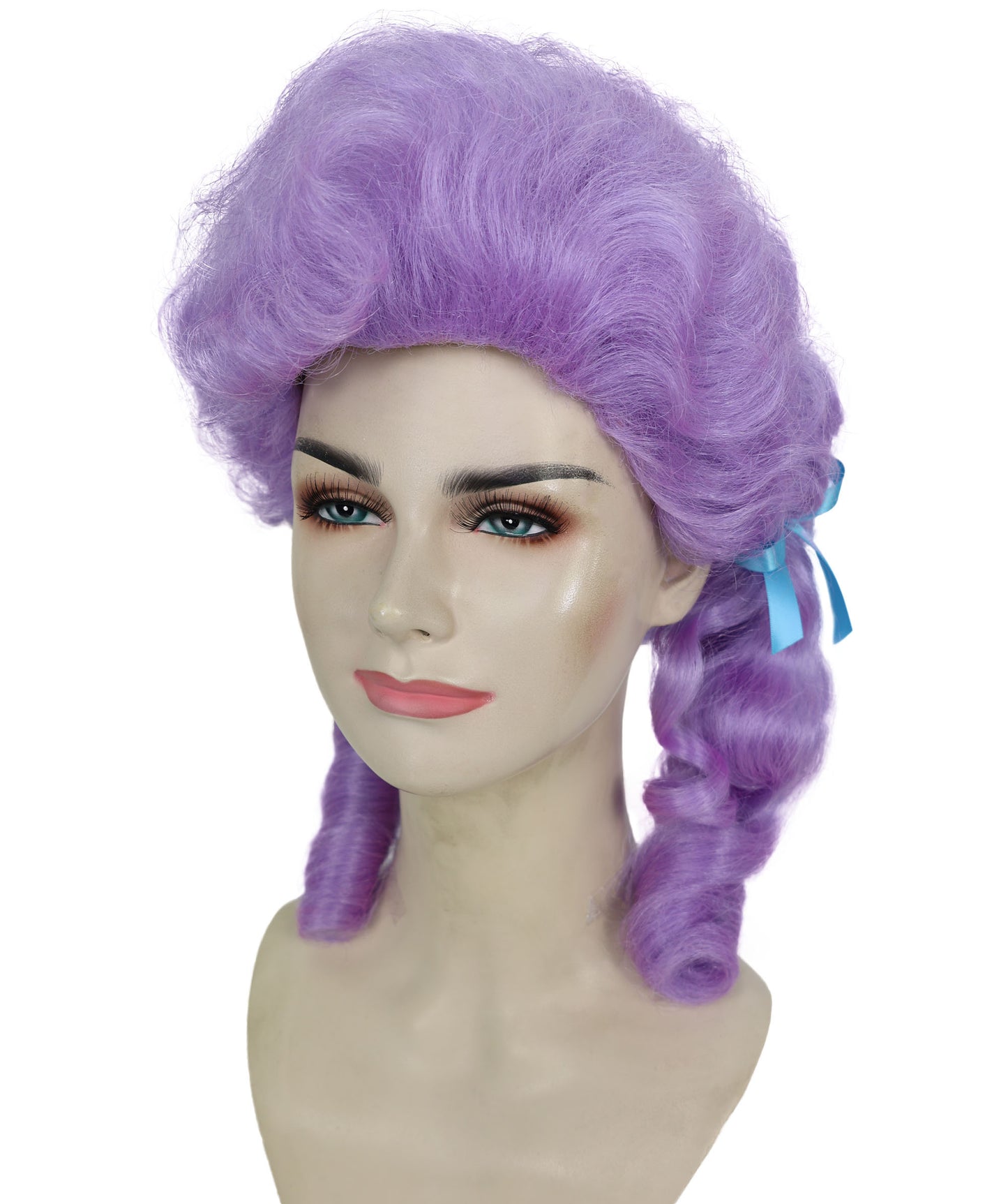 HPO Women’s Classic Elly May Clamped Multiple Wig With Two Blue Hair Ribbons