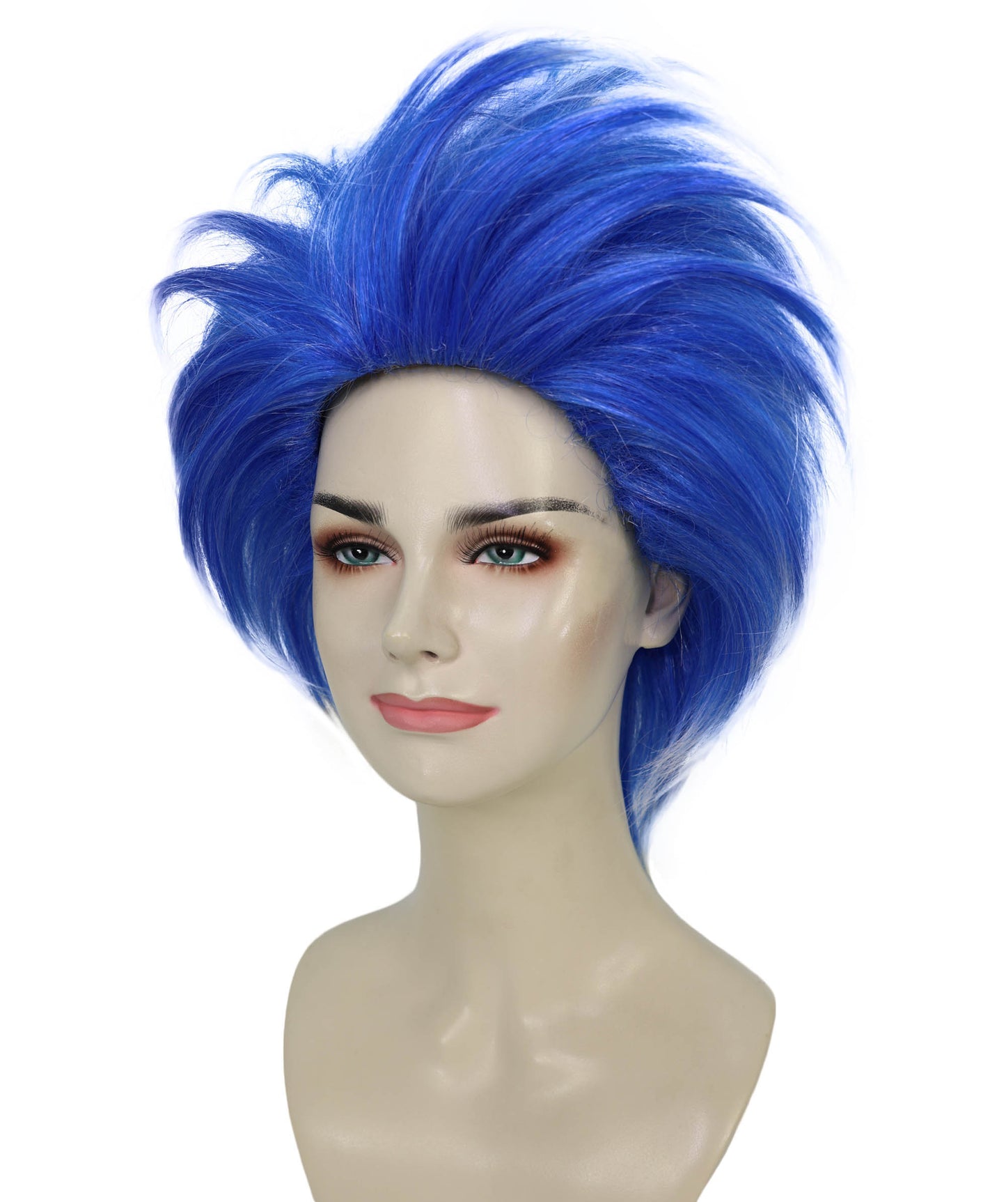 Unisex Blue Crazy Wig for Party & Halloween | Funky Synthetic Hair Wig for Adults & Teens