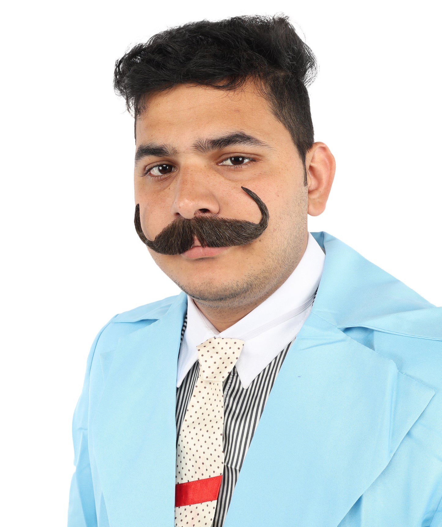 Men's Watson Synthetic Hair Moustache | Facial Hair Multiple Colour Options | HPO
