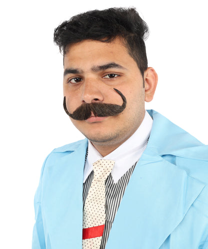 Men's Watson Synthetic Hair Moustache | Facial Hair Multiple Colour Options | HPO