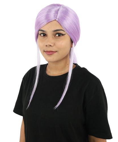 HPO Women’s Margo Gru-Inspired Long-Length Brown Wig | 17 Inch Hairpiece Halloween, Cosplay, and Themed Parties | Natural-Looking Synthetic hair with Capless Cap