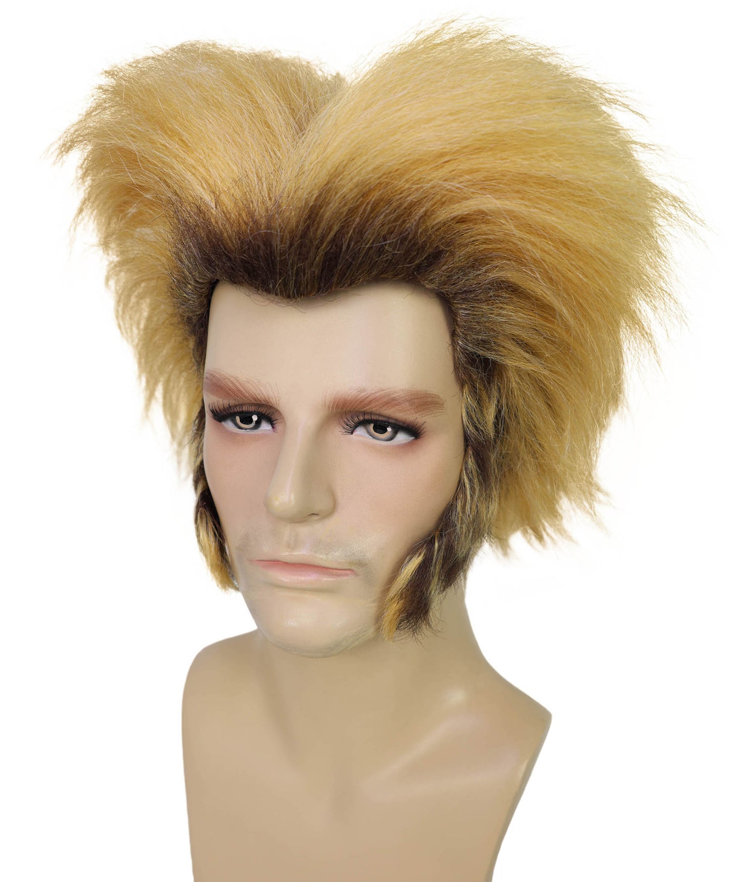 HPO Adult Men’s Brown Wild Werewolf Wig | Ideal for Halloween & animal-Themed  party | Flame-retardant Synthetic Fiber