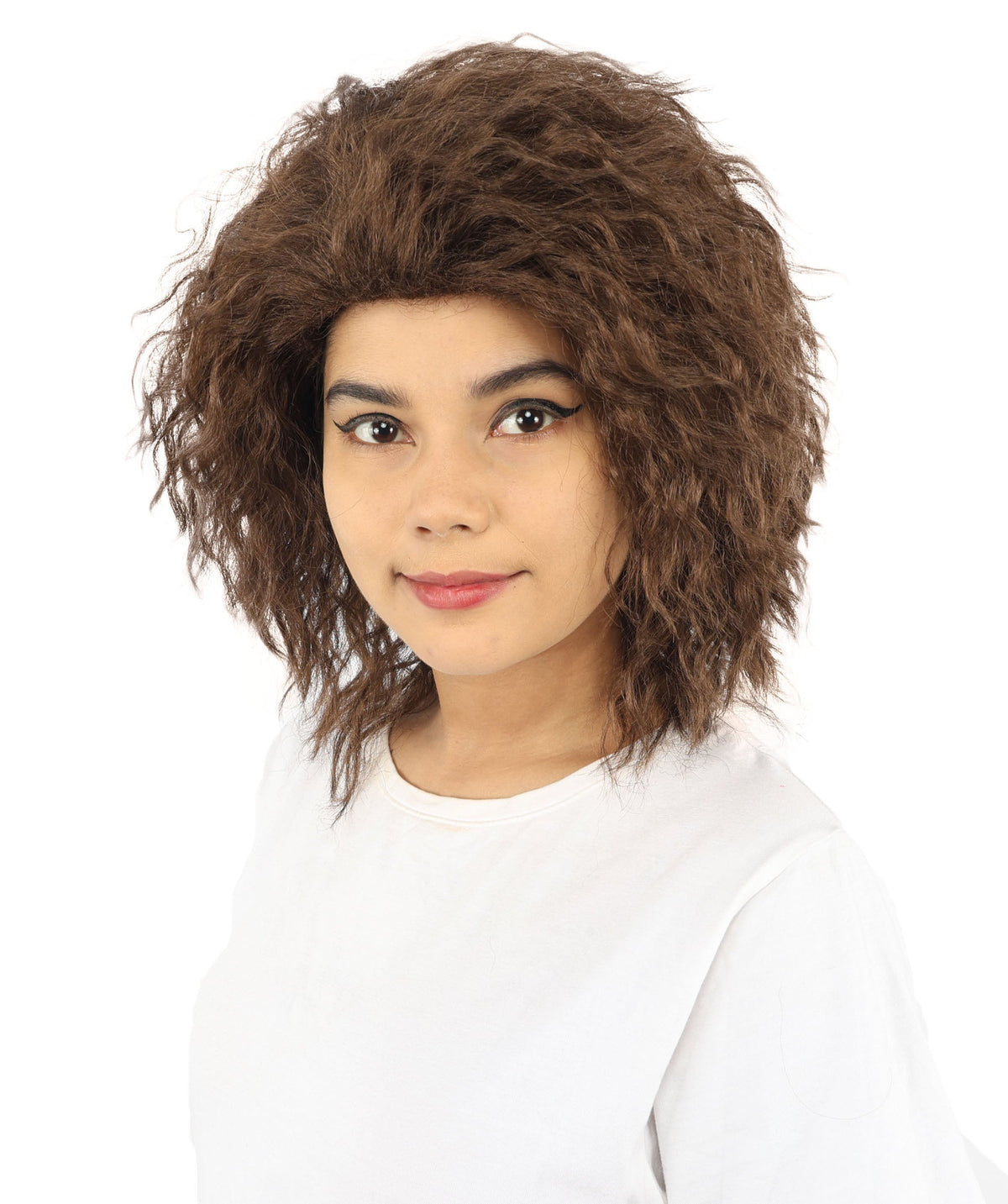 HPO Adult & Teen Women’s 15-Inch Curly Wig | Multiple Color Options | Wavy Voluminous Style | Idal for Costume, Cosplay, and Themed Events