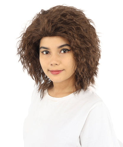 HPO Adult & Teen Women’s 15-Inch Curly Wig | Multiple Color Options | Wavy Voluminous Style | Idal for Costume, Cosplay, and Themed Events