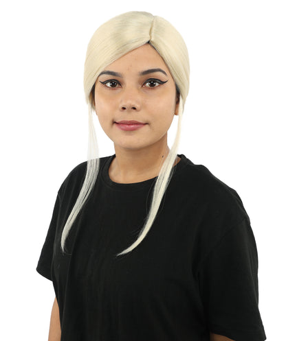 HPO Women’s Margo Gru-Inspired Long-Length Brown Wig | 17 Inch Hairpiece Halloween, Cosplay, and Themed Parties | Natural-Looking Synthetic hair with Capless Cap