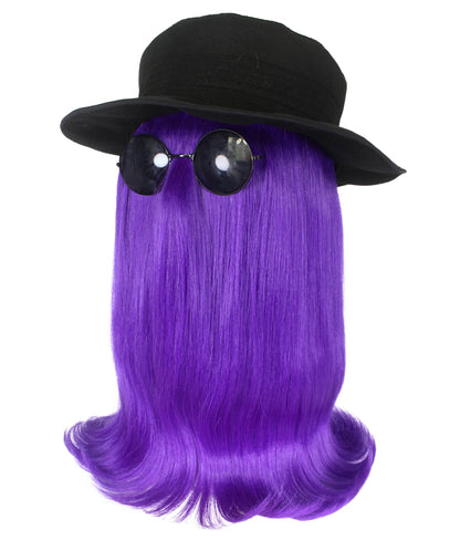 Purple Straight Creature Wig