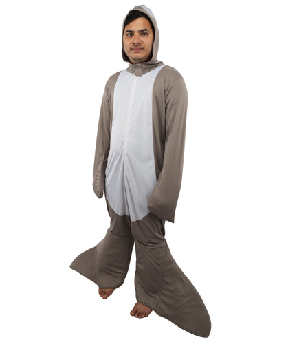 HPO Men's Ocean Animal & Sea Creature Jumpsuit Grey Costume | Fun, Vibrant Outfits for All Ages