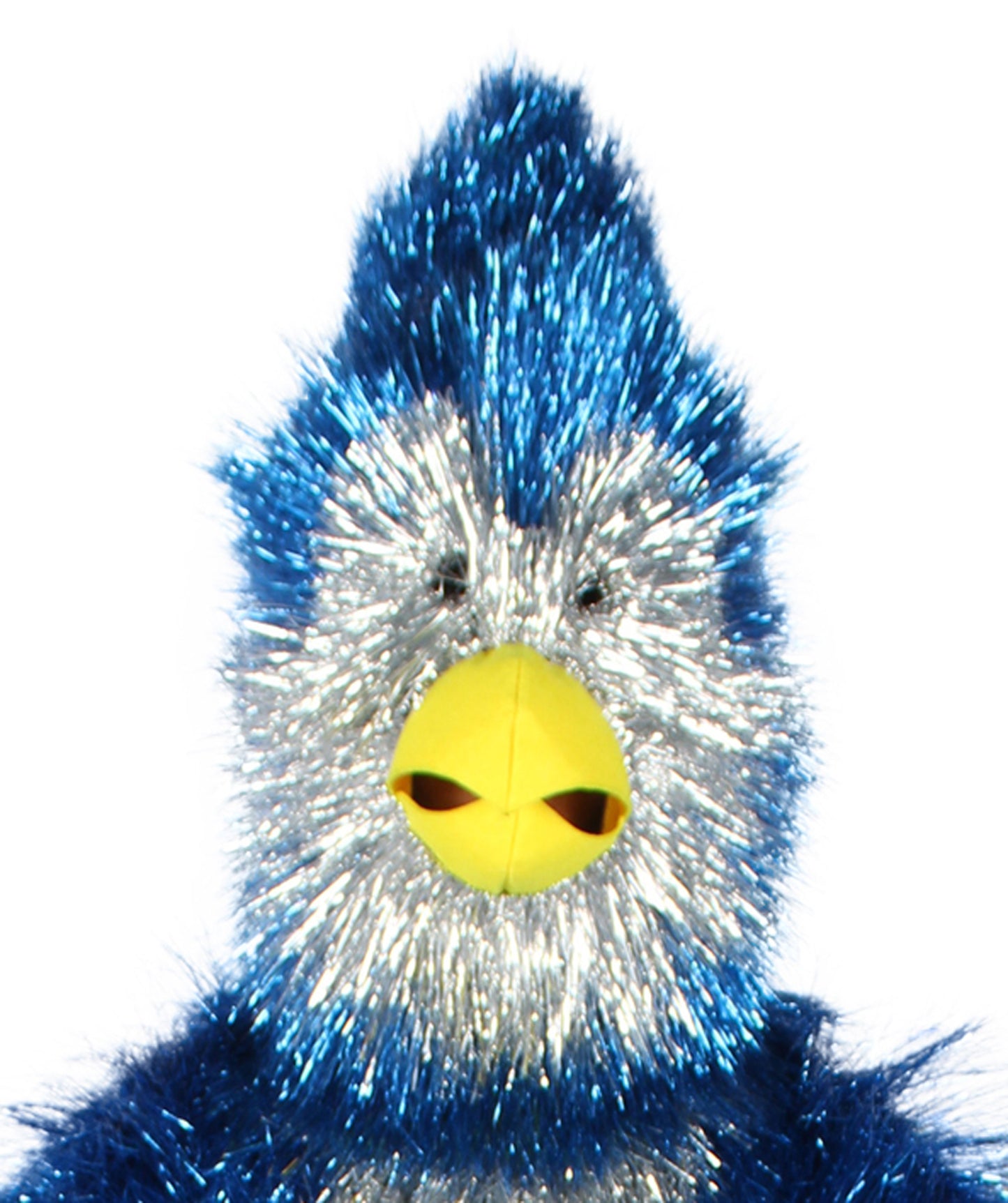 HPO Men's Furry Cardinal Mascot Tinsel Mask Costume, Halloween-Mask, Flame-retardant Tinsel Material
