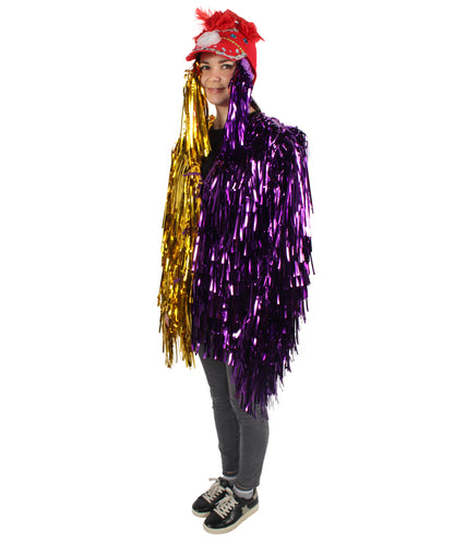Adult Unisex DJ Tinsel Costume| Multiple Color Options